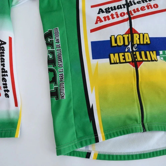 Suarez Biking Long Sleeve W/  Bottle Compartments Compression Zip Up Shirt M - Picture 8 of 13